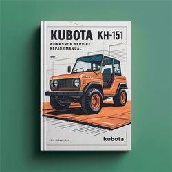 Kubota KH151 KH-151 Workshop Manual de servicio y reparación 