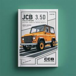 JCB 3.5d Teletruk Service Repair Workshop Manual PDF