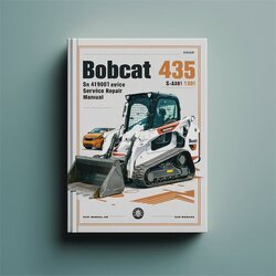 Bobcat 435 Excavator SN Aa8a11001 Above Service Repair Workshop Manual PDF