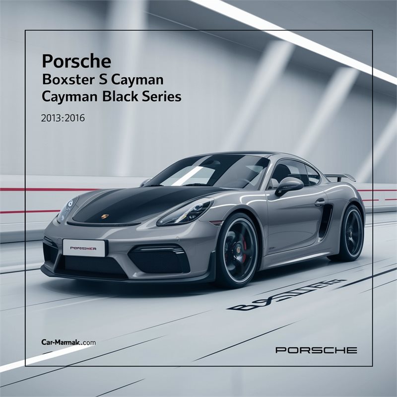 2013-2016 Porsche Boxster S, Cayman, Cayman Gt4, Black Series Service Repair Workshop Manual PDF