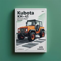 Kubota KH41 KH-41 All Manual de servicio y reparación 