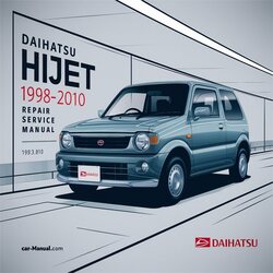 1998-2010 Daihatsu Hijet Service Repair Workshop Manual PDF