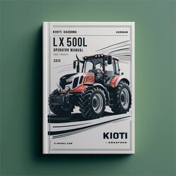 Kioti Daedong LX500L Tractor Operator (GERMAN) Operator's Manual PDF