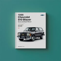 1988 Chevrolet S10 Blazer Service Repair Workshop Manual PDF