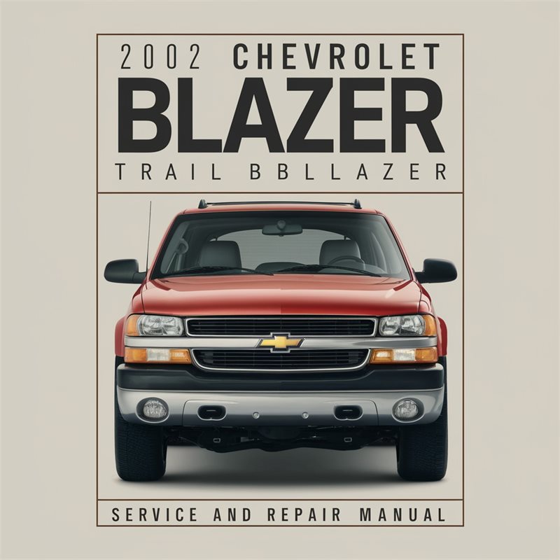 2002 Chevrolet Trailblazer Blazer Service Repair Workshop Manual PDF