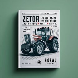 Zetor 3320, 3340, 4320, 4340, 5320, 5340, 6320, 6340 Turbo Horal Tractor Service Repair Workshop Manual PDF