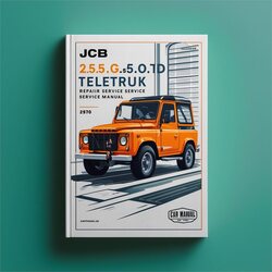 JCB 2.5d 2.5g 3.0g 3.0d 3.5d Teletruk Service Repair Workshop Manual PDF