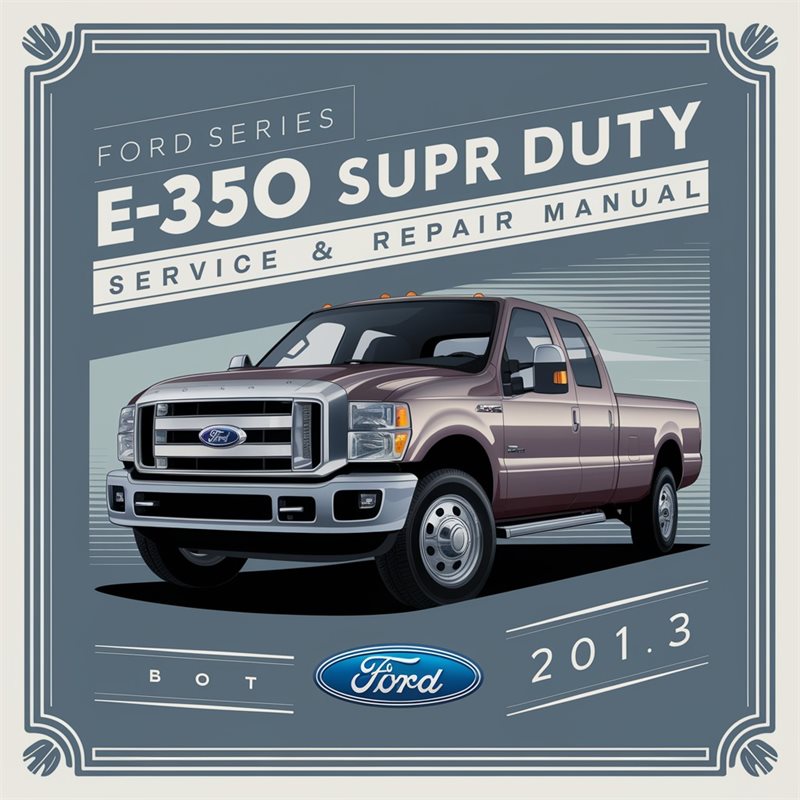 2013 Ford Super Duty E-series E350 Service Repair Workshop Manual PDF