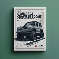 Jlg Compact Crawler Booms X19j-x550aj Service Repair Workshop Manual PDF