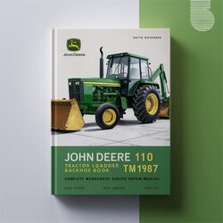 John Deere 110 Tractor Loader Backhoe TM1987 Service Repair Workshop Manual PDF