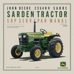 John Deere 2354HV Sabre Garden Tractor Shop Service Repair Workshop Manual PDF
