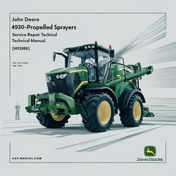 John Deere 4930 Self-propelled Sprayers (TM1386) Service Repair Workshop Manual PDF