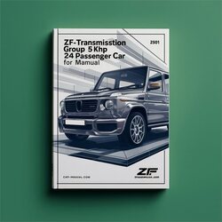 Chevrolet Passenger ZF Transmission Group 5HP 24 Car BMW Service Repair Workshop Manual PDF