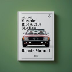 1971-1989 Mercedes SL Class R107 C107 SL-CLASS Service Repair Workshop Manual PDF