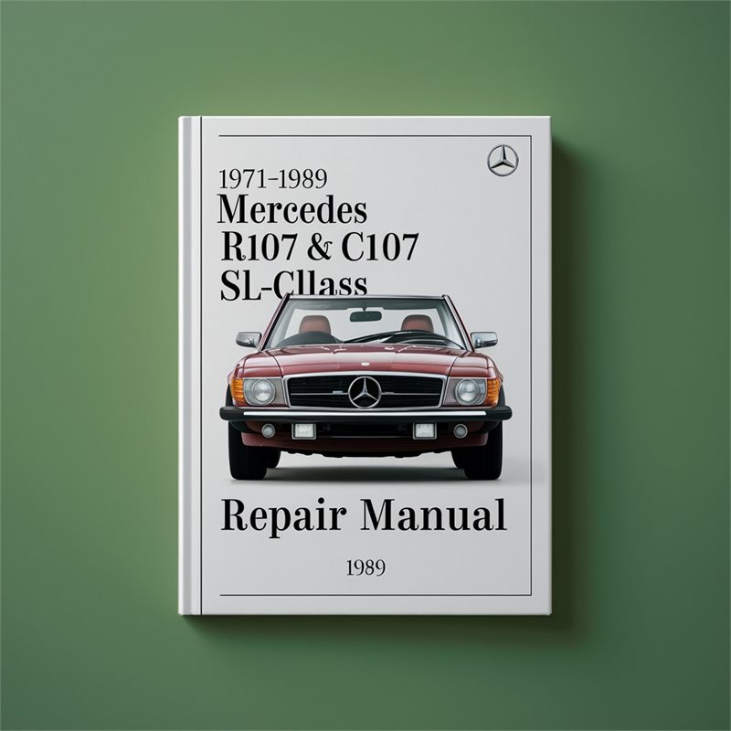 1971-1989 Mercedes SL Class R107 C107 SL-CLASS Service Repair Workshop Manual PDF