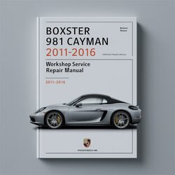 2011-2016 Porsche Cayman Boxster 981 Service Repair Workshop Manual PDF