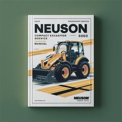 Neuson Compact Excavator 3003 Service Repair Workshop Manual PDF