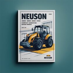 Neuson 2503 3003 3503 3703 Compact Excavator Service Repair Workshop Manual PDF