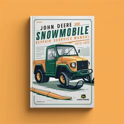 1972-1977 John Deere 300 Snowmobile Service Repair Workshop Manual PDF