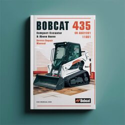 Bobcat 435 Compact Excavator SN Aa8a11001 Above Service Repair Workshop Manual PDF