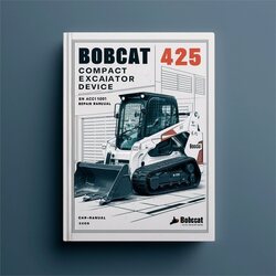 Bobcat 425 Compact Excavator SN Aacj11001 Above Service Repair Workshop Manual PDF