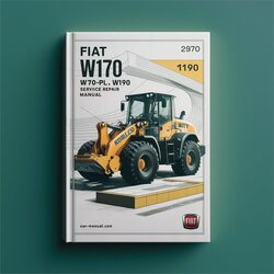 Fiat Kobelco W170 W170PL W190 Wheel Loader Service Repair Workshop Manual PDF
