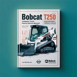 2010 Bobcat T250 Compact Track Loader SN A5gs20001 Above (edition ) Service Repair Workshop Manual PDF