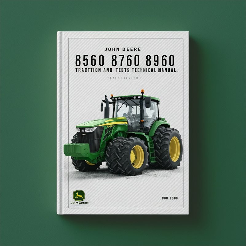 John Deere 8560 8760 8960 Tractors Operation Tests Technical Service Repair Workshop Manual PDF