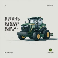 John Deere 335 375 385 435 535 Round Balers Service Repair Workshop Manual PDF