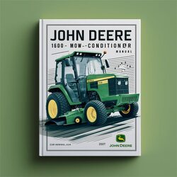 John Deere 1600A Mower-conditioner Service Repair Workshop Manual PDF