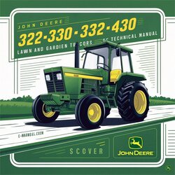 John Deere 322 330 332 430 Lawn Garden Tractors Technical Service Repair Workshop Manual PDF