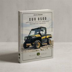 John Deere XUV 850D Gator Utility Vehicle Service Repair Workshop Manual PDF