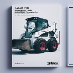 Bobcat 753 High Flow Skid Steer Loader SN 508630001 Above Service Repair Workshop Manual PDF