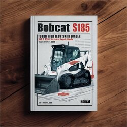 2009 Bobcat S185 Turbo High Flow Skid Steer Loader SN 525111001 Above (book Edition ) Service Repair Workshop Manual PDF
