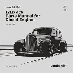 Lombardini LD Series 12LD 475 Parts Diesel Engine Catalog PDF