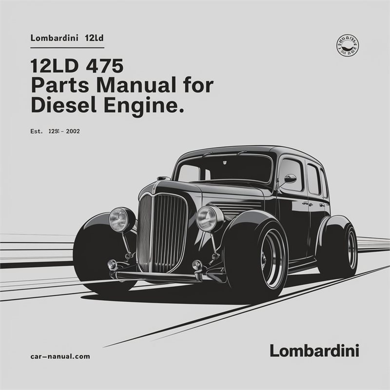 Lombardini LD Series 12LD 475 Parts Diesel Engine Catalog PDF