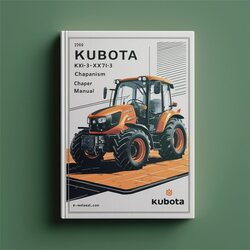 Kubota KX61-3 Kx71-3-mechanism Chapter Service Repair Workshop Manual PDF