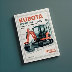 Kubota KX040-4 Excavator Service Repair Workshop Manual PDF