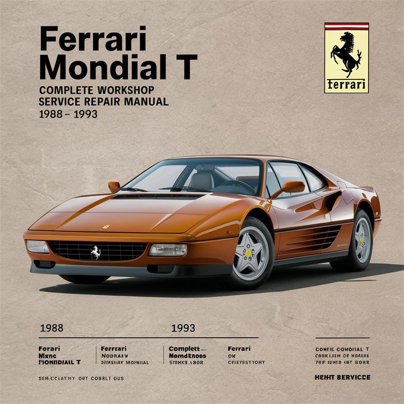 1988-1993 Ferrari Mondial Service Repair Workshop Manual PDF