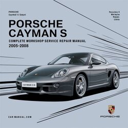 2005-2008 Porsche Cayman Service Repair Workshop Manual PDF