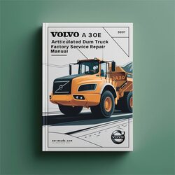 Volvo A30E Articulated Dump Truck Service Repair Workshop Manual PDF