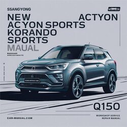 2012 Ssangyong Actyon New Sports Korando Q150 Service Repair Workshop Manual PDF