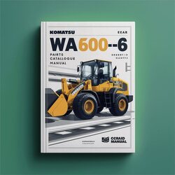 Komatsu WA600-6 Wheel Loader (sn 60001-60637 Ecot3) Parts Catalog PDF