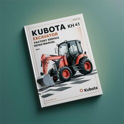 Kubota Excavator KH 41 Service Repair Workshop Manual PDF