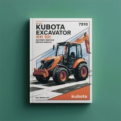 Kubota Excavator KH 101 Service Repair Workshop Manual PDF