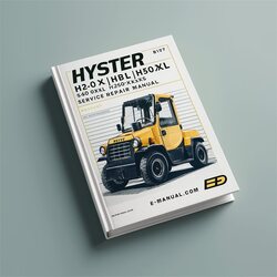 Hyster H2.00xl (H40XL) H2.50xl (H50XL) H3.00 (H60XL) [b177] Forklift Trucks Service Repair Workshop Manual PDF