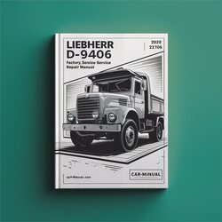 Liebherr D9406 Diesel Engine Service Repair Workshop Manual PDF