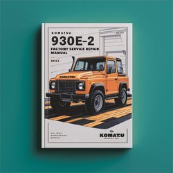 Komatsu 930E-2 A30121-a30155 Service Repair Workshop Manual PDF