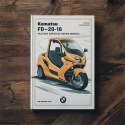 Komatsu FD20-16 Forklift Service Repair Workshop Manual PDF