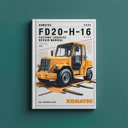 Komatsu FD20H-16 Forklift Service Repair Workshop Manual PDF
